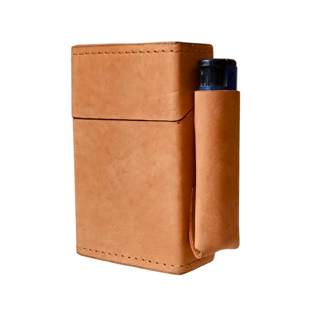Tan Leather Cigarette Pouch by House of Leather