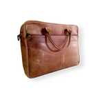 Tan Leather Laptop Bag for Men | 15" Handmade Messenger Bag