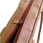 Tan Leather Laptop Bag for Men | 15" Handmade Messenger Bag