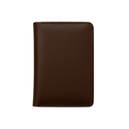 Choco Brown Pull-Up Leather Passport Cover with Card and Cash Slots