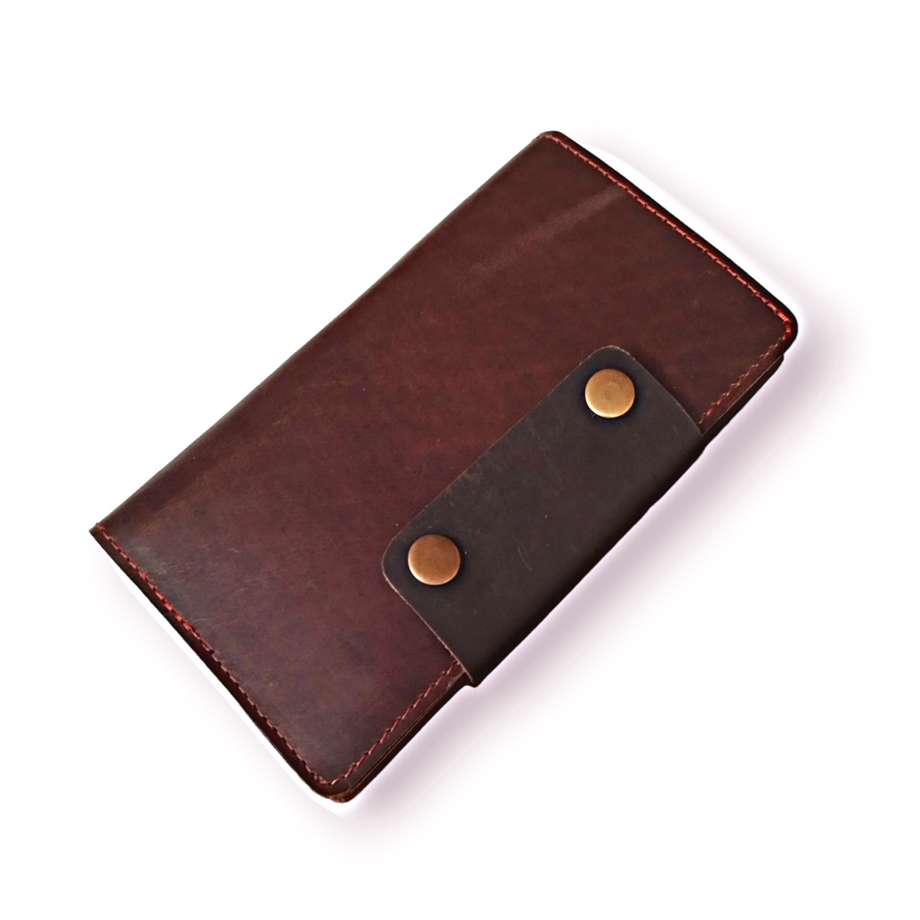 Dark Brown Travel Wallet Passport Cover