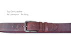 Casual Belt for Men Brown Casual Top Grain Buffalo Leather 40mm