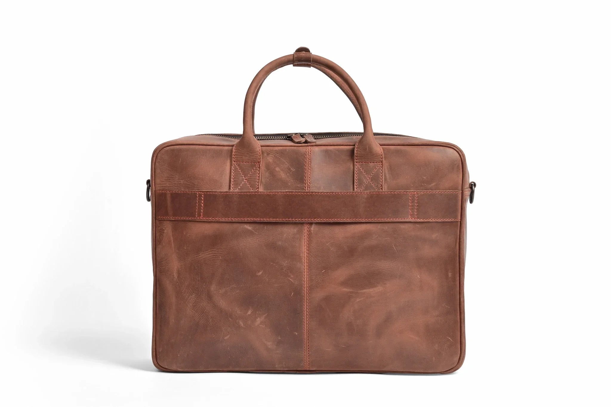 Premium Crazy Horse leather laptop bag handmade satchel 14 15 16 inch