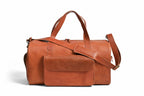Premium Pull-Up Leather Duffel Weekender Travel Bag