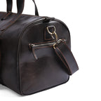 Choco Leather Duffel Bag, Travel Bag