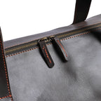 Choco Leather Duffel Bag, Travel Bag