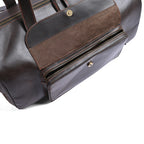 Choco Leather Duffel Bag, Travel Bag
