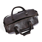 Choco Leather Duffel Bag, Travel Bag