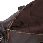 Choco Leather Duffel Bag, Travel Bag
