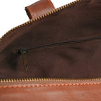 Camel Brown Premium Pull-Up Leather Duffel Weekender Travel Bag | Full-Grain Cowhide