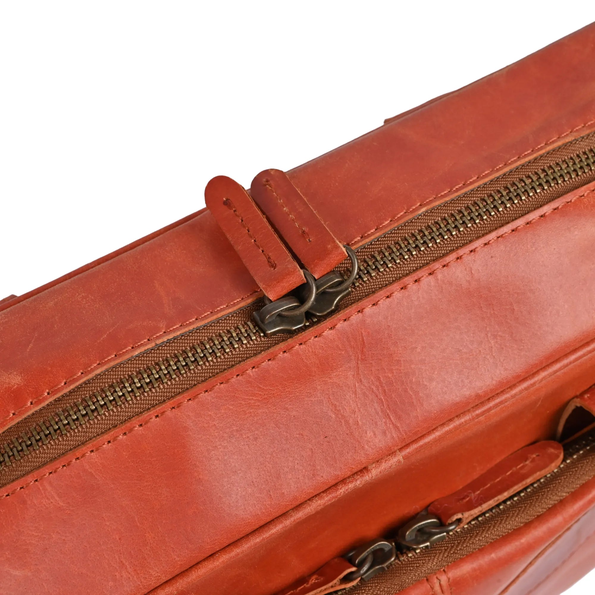15.6 / 16 Inch Tan Leather Business Laptop Bag | Premium Cow Leather Briefcase