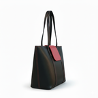 Black Leather Handbag for Women