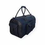 Navy Leather Duffel Bag – Premium Men’s Travel & Gym Holdall