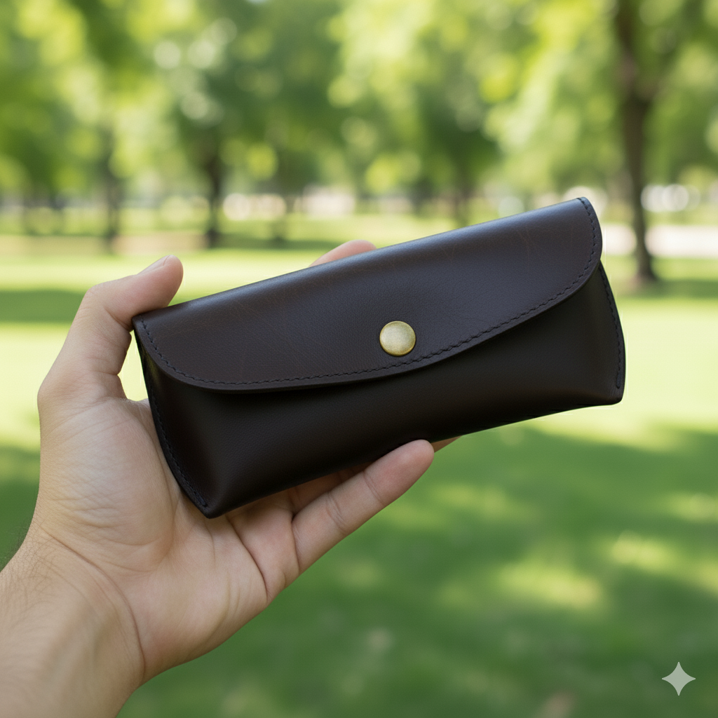 Choco Leather Eyewear Case - Optical Cover