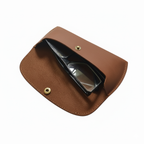 Brown Leather Eyewear Case - Optical Cover
