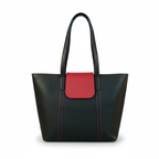 Black Leather Handbag for Women