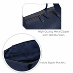 Premium Navy Leather Duffel Weekender Travel Bag (Copy)