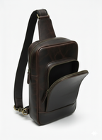 Choco Leather Sling Bag