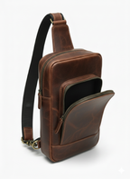 Brown Leather Sling Bag