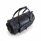 Navy Leather Duffel Bag – Premium Men’s Travel & Gym Holdall