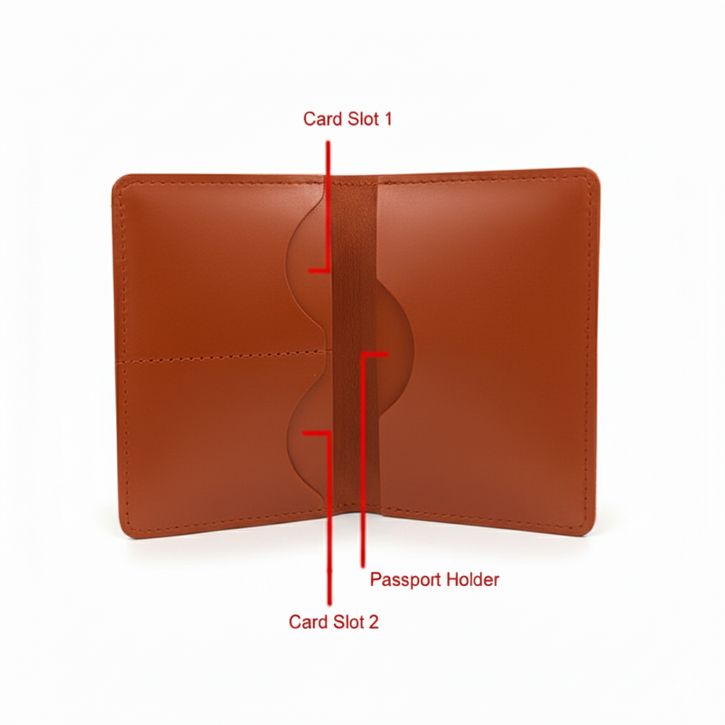 Tan Leather Passport Cover