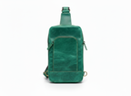 Green Leather Sling Bag