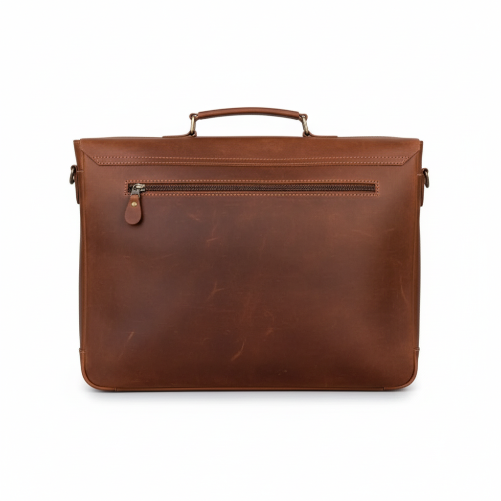messenger bag for men, Handmade Leather Laptop Bag-Tan