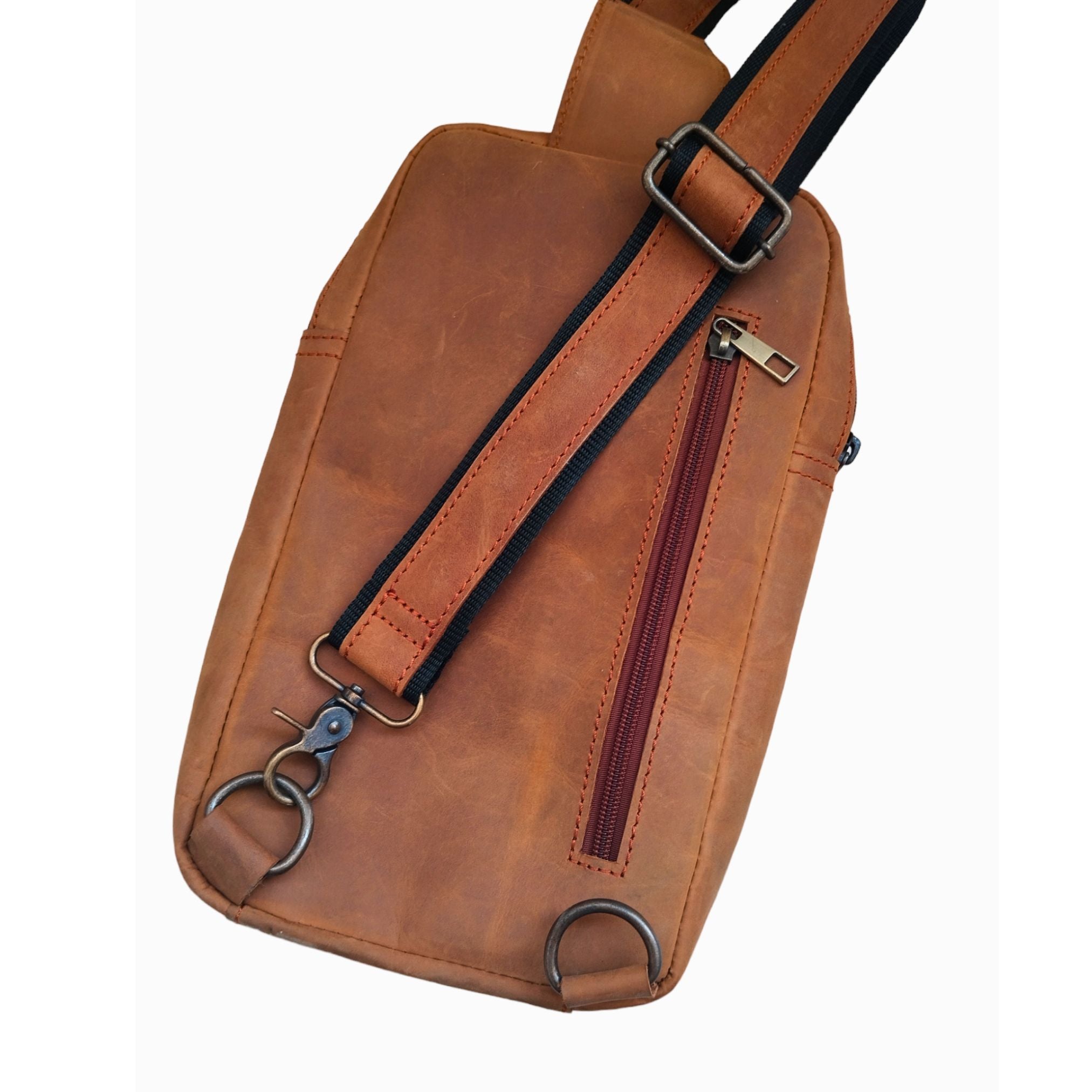 Mustard Leather Sling Bag