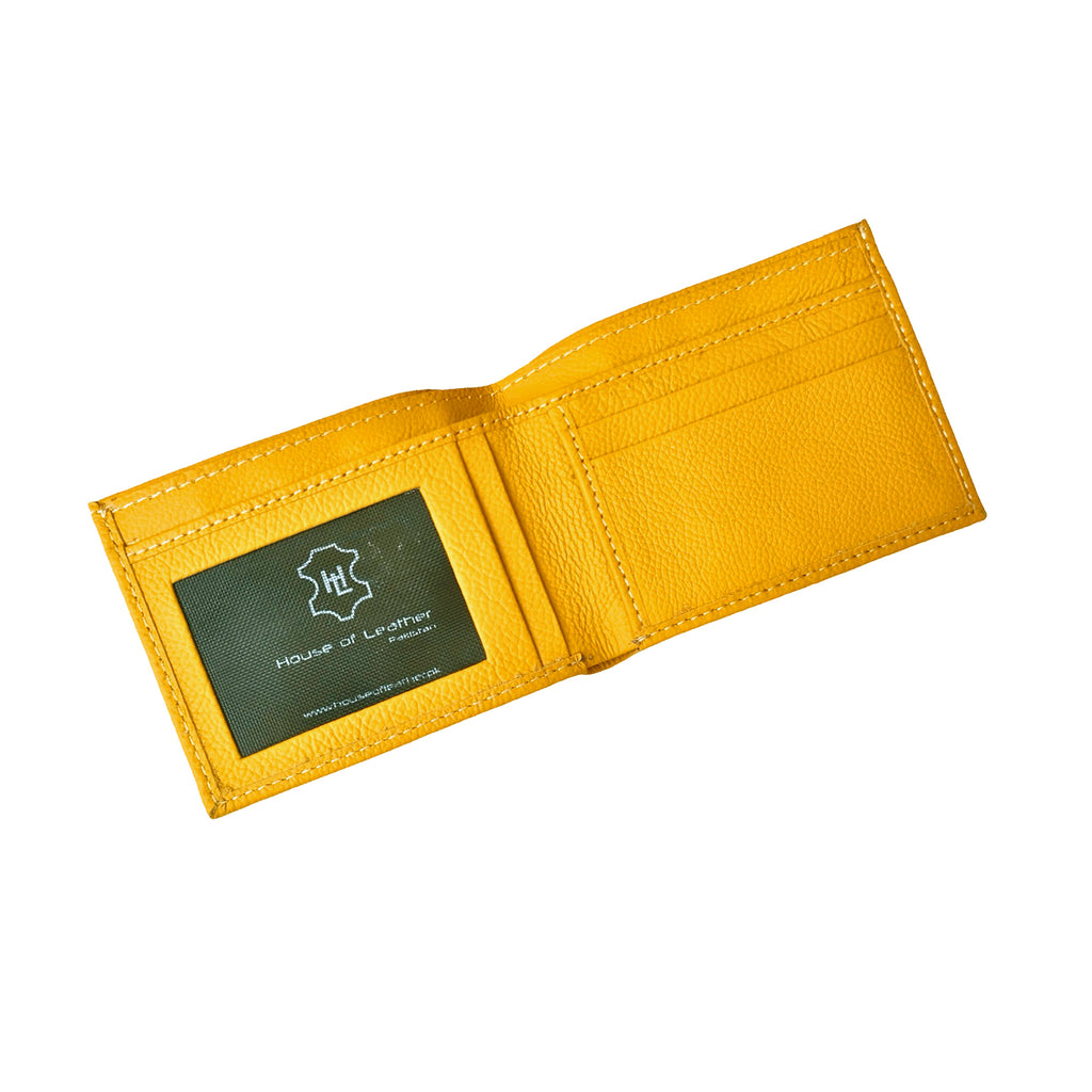 Lemon Slim Fold Leather Wallet