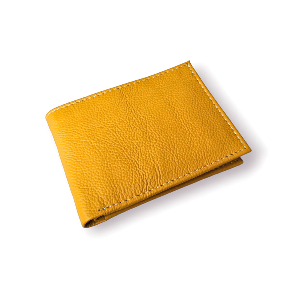 Lemon Slim Fold Leather Wallet