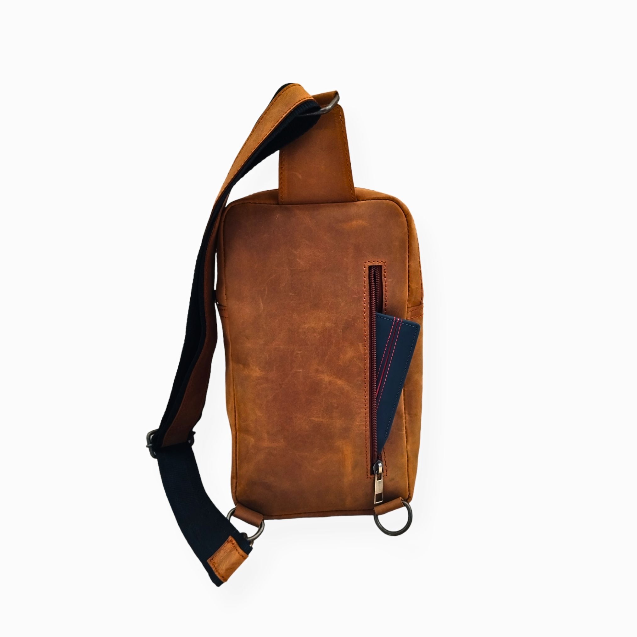 Mustard Leather Sling Bag