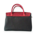 Ruby Leather Handbag for Women | Black & Fuschia Crazy Horse Cowhide