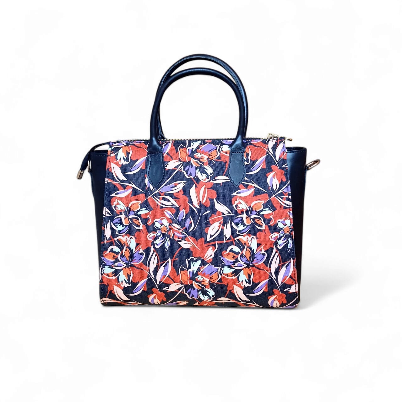Women Luxurious Printed Canvas & Leather Tote