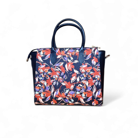 Women Luxurious Printed Canvas & Leather Tote