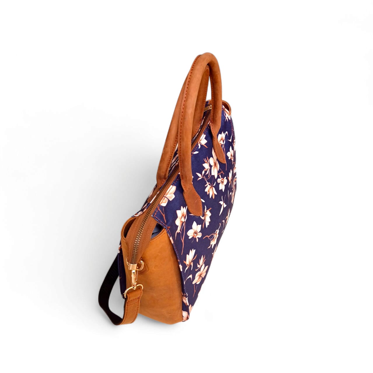 Women Luxurious Printed Canvas & Leather Tote