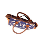 Women Luxurious Printed Canvas & Leather Tote