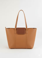 Camel Brown Leather Handbag for Women