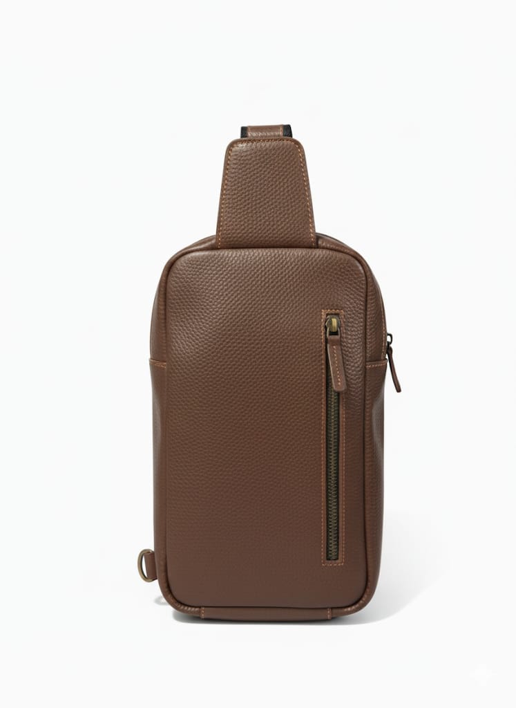 Brown Leather Sling Bag