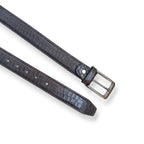 Men’s crocodile belt with metal pin buckle