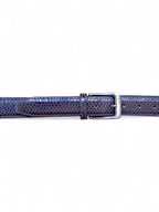  Formal Belt for Men Snake Mebossed | Dark Brown Embossed Leather 35mm