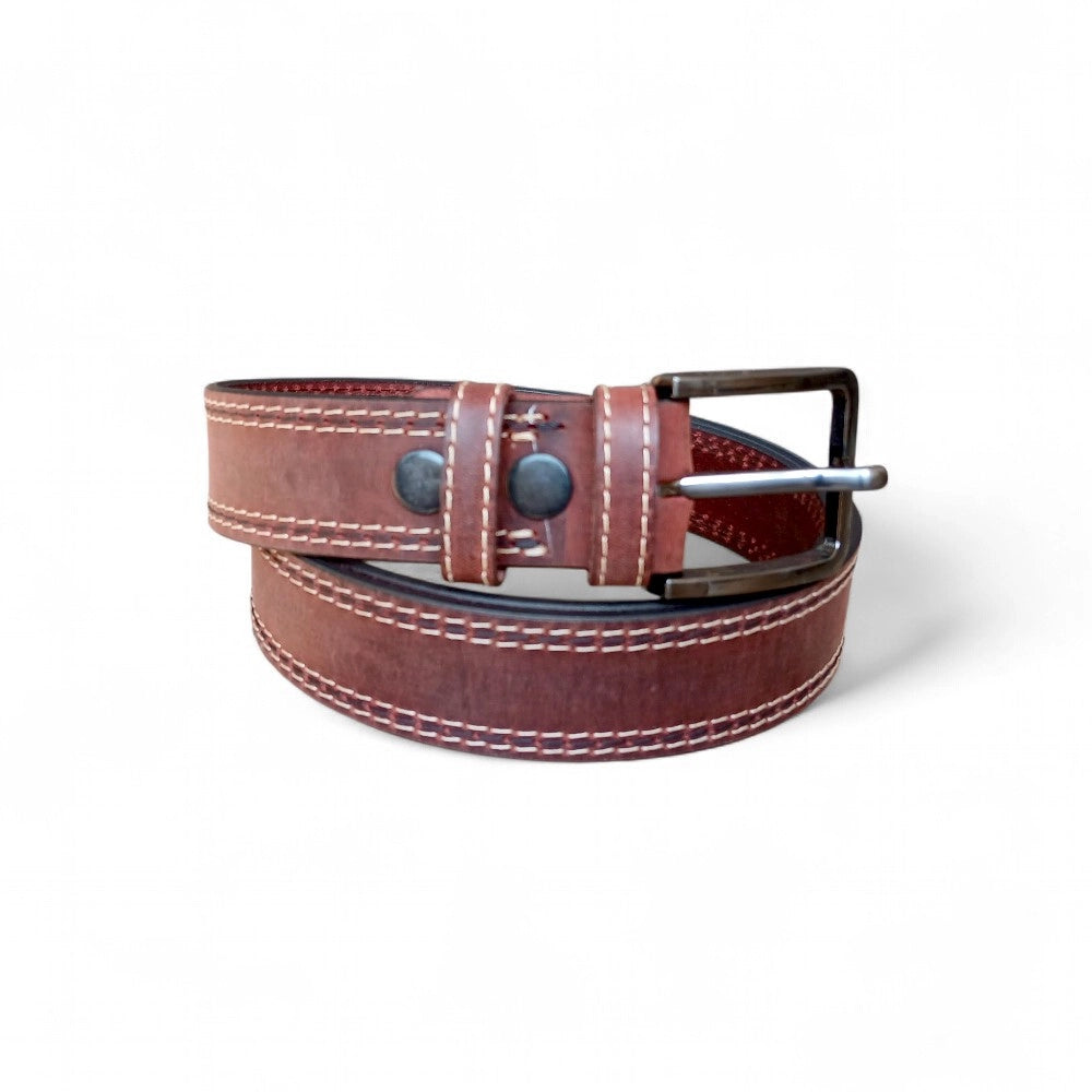 Top grain buffalo leather texture — burgundy casual belt 40mm genuine leather, buy online Pakistan
