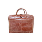 15-Inch Dark Brown premium Leather Laptop Bag
