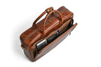 15-Inch Dark Brown premium Leather Laptop Bag