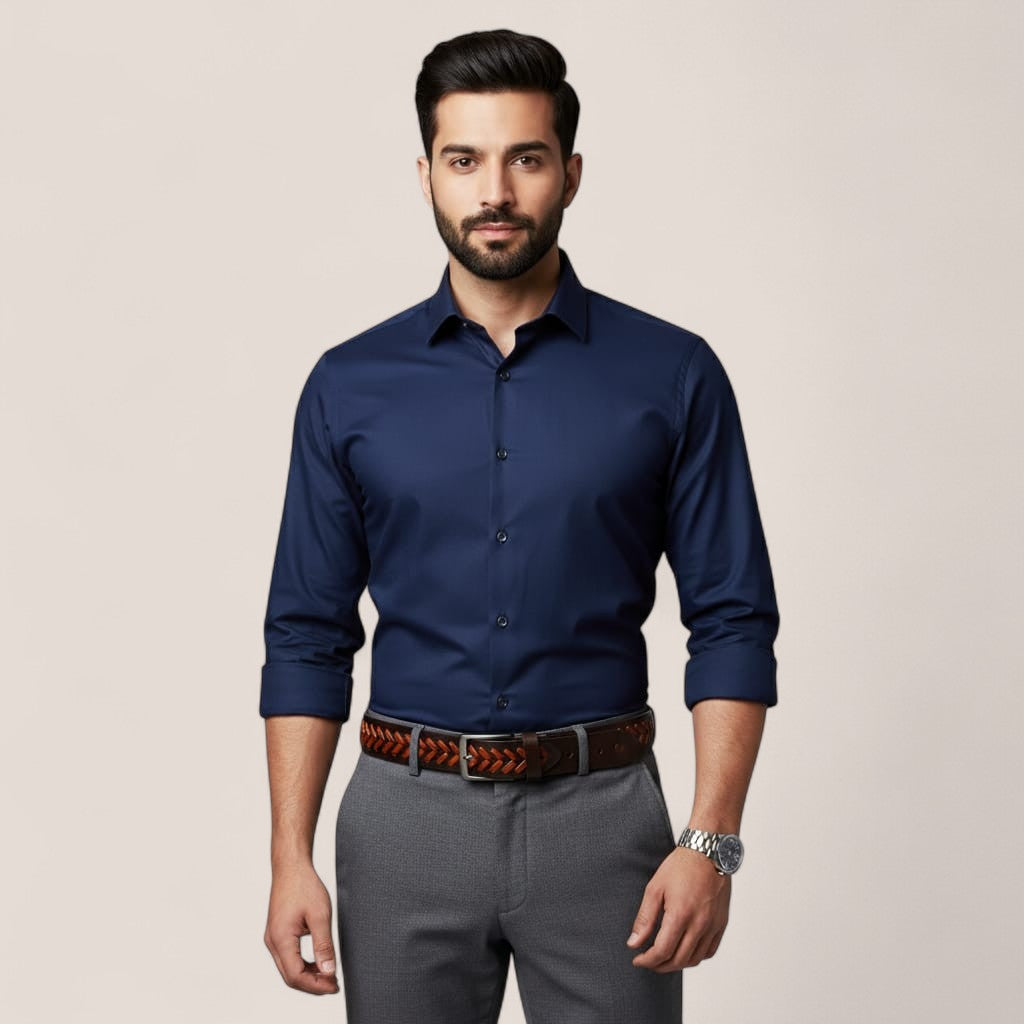 Vintage Tan Braided Leather Belt