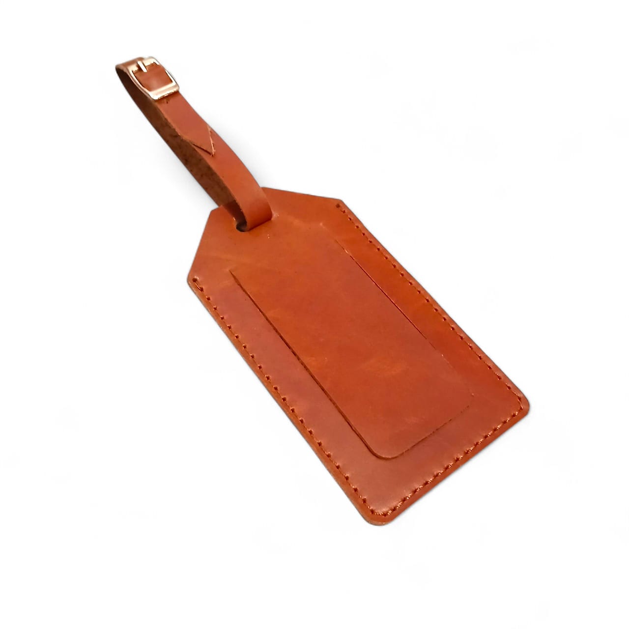 Handmade Premium Leather Luggage Tag Personalized Travel Identifier