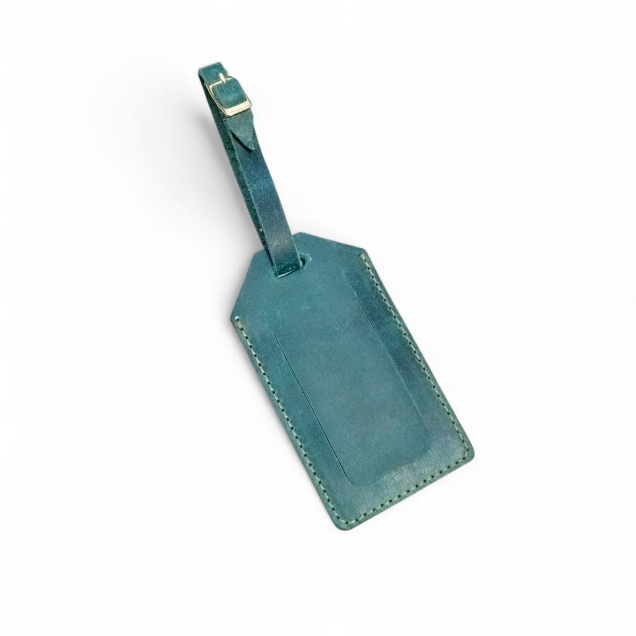 Handmade Leather Passport Cover & Luggage Tag Gift Set- Ocean Green