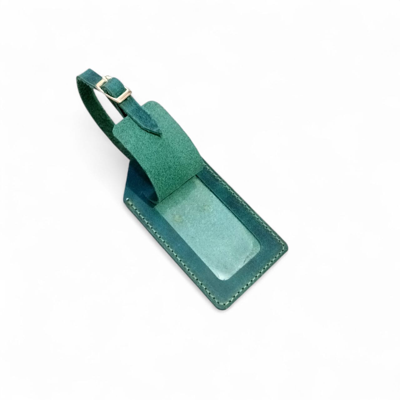 Handmade Leather Passport Cover & Luggage Tag Gift Set- Ocean Green