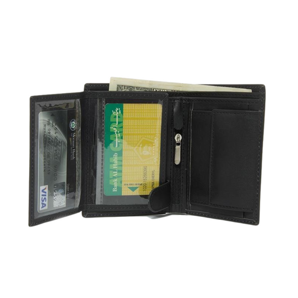 Executive Book Style Leather Wallet