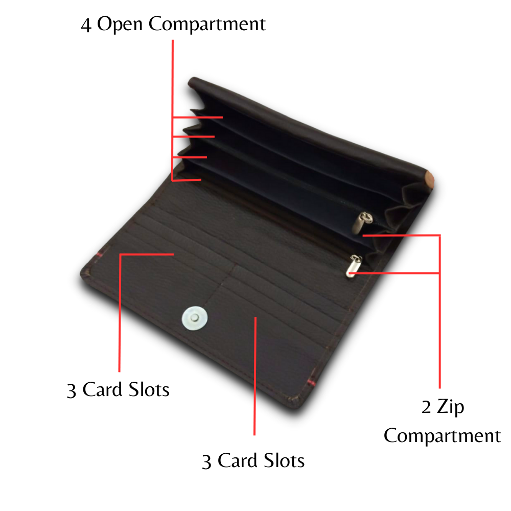 Dark Brown Women's Softy Wallet