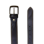 Buffalo Black Casual Belt - Double Stitched 40mm Wide
